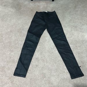 Calvin Klein Black Pleather Pants